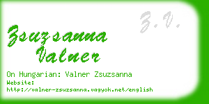 zsuzsanna valner business card